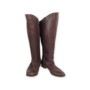 Ted&Muffy Knee High Brown Leather Boots Size 40